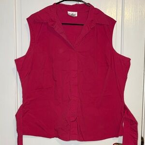 Sleeveless Fuchsia Blouse